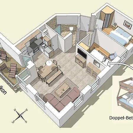 Вилла Altmann - 4 Bergfrieden