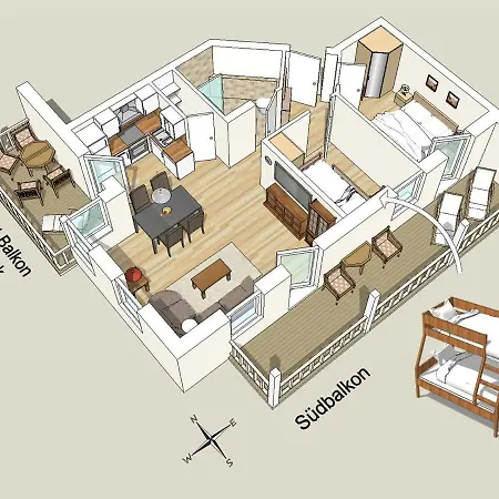 Вилла Altmann - 4 Bergfrieden